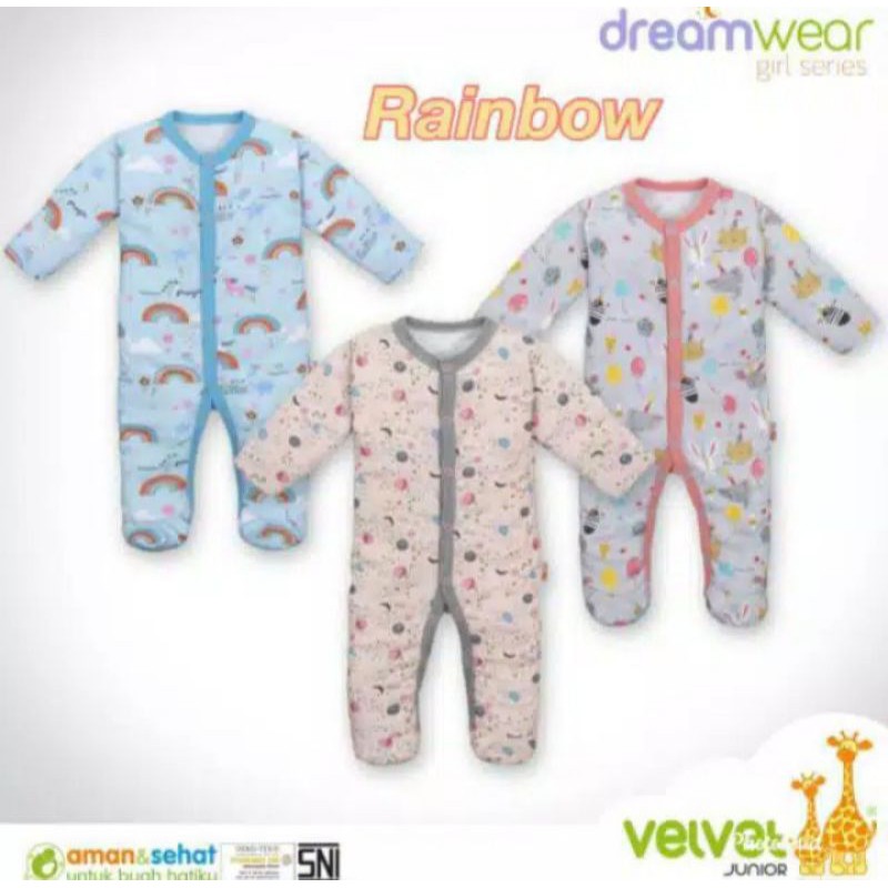 Velvet Dreamwear Girl 3pcs Sleepsuit