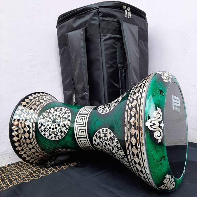 Darbuka calti dumbuk istimewa motif timur tengah batik alexandria aha Remo percusion power beat e
