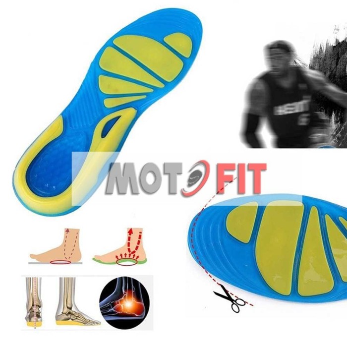 BEST ! Shoe Pad Silicone Sepatu Sneaker / alas kaki sepatu GEL Insole