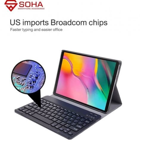 Samsung P205 Tab A 8 Inch 2019 Keyboard Bluetooth Wireless Leather Case Flip Cover