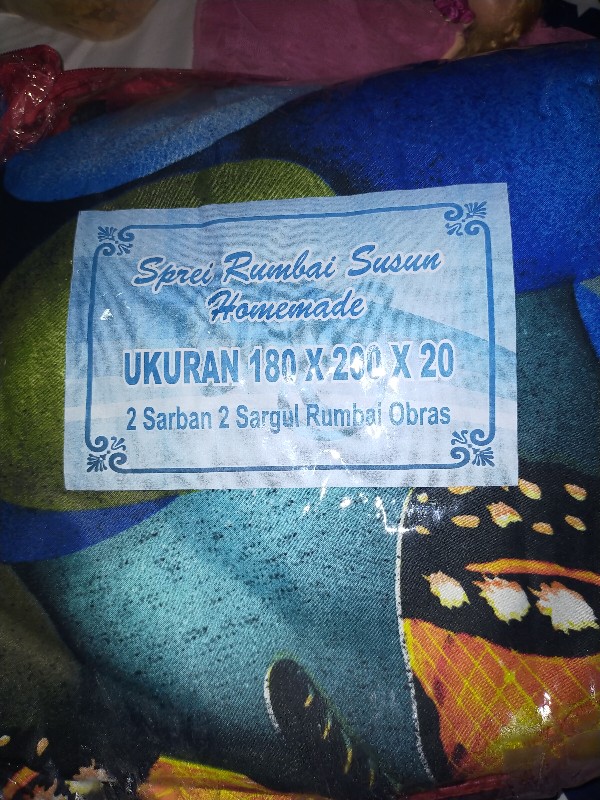 Sprei Rumbai Susun Motif Freya