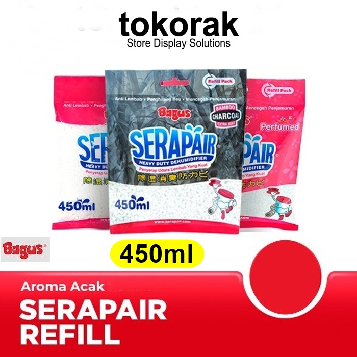 BAGUS SERAPAIR REFILL 450ML SERAP AIR PENGHILANG BAU JAMUR ANTI LEMBAB