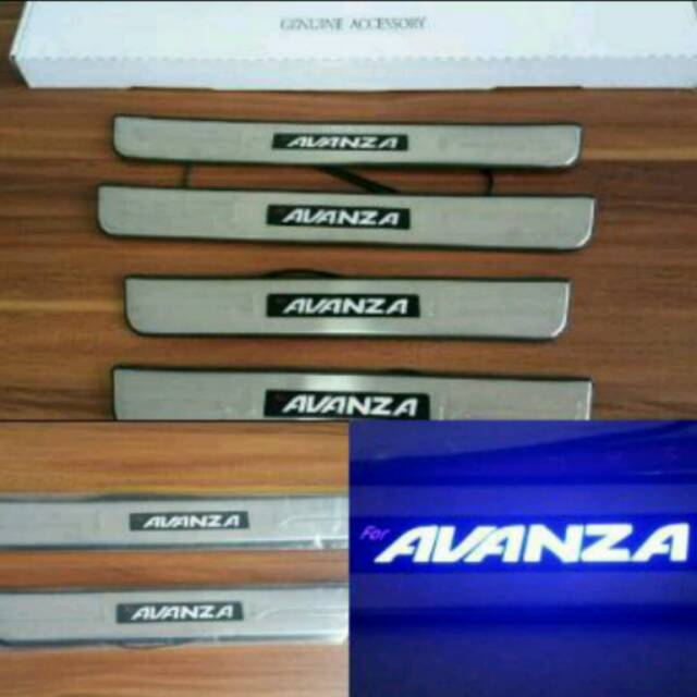 Sillplate Pintu Samping Lampu LED Mobil All New Avanza