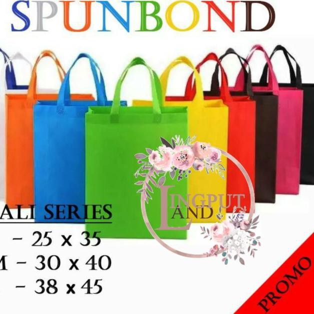 

TERLARIS!!-938 Tas Spunbond Tali S Polos 25x35cm - Goodie Bag - Tas Ramah Lingkungan - Hijau Muda