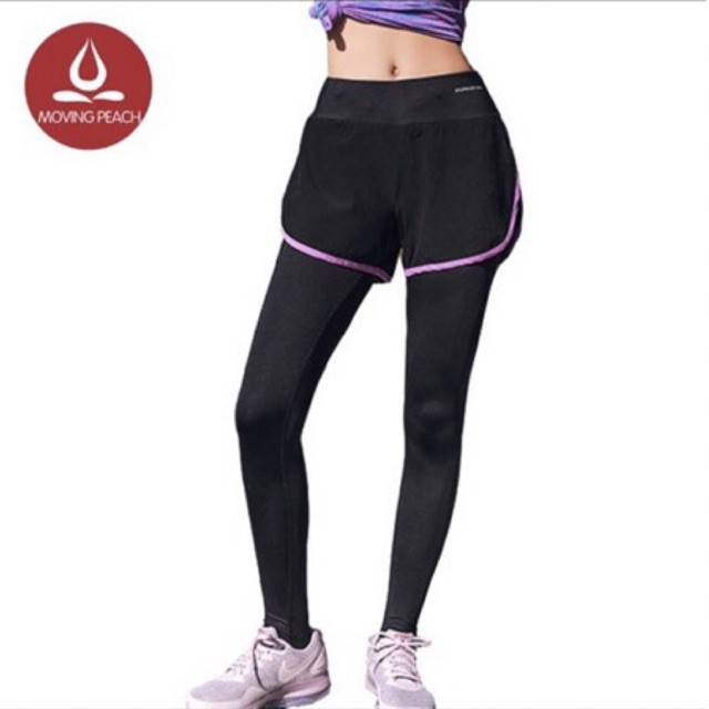 MOVING PEACH LEGING PANTS FOR YOGA GYM FITNESS
