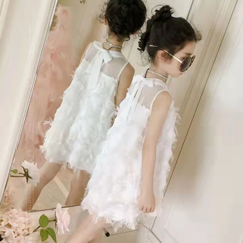 (LOLI-JKT) BD-161 DRESS ANAK CEWEK PLAIN FUR SIZE 110-160