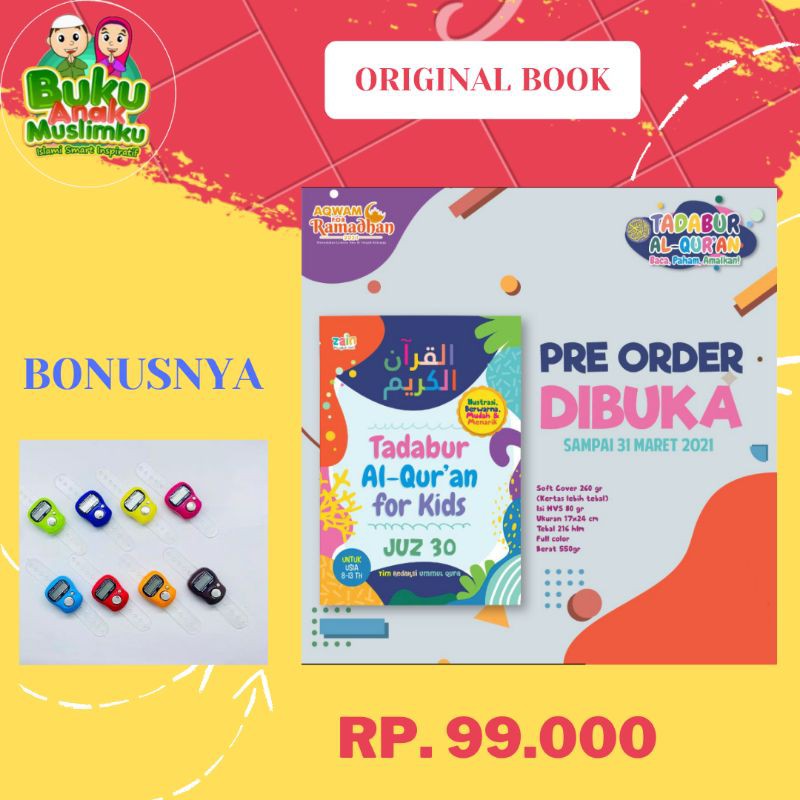 TADABBUR Al-Qur'an FOR KIDS JUZ 30 ( PILIH BONUS )
