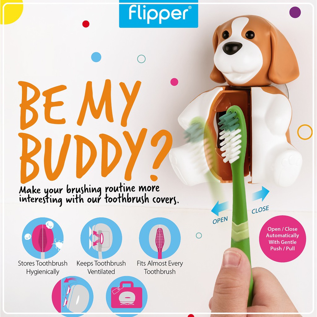 Flipper Toothbrush Cover