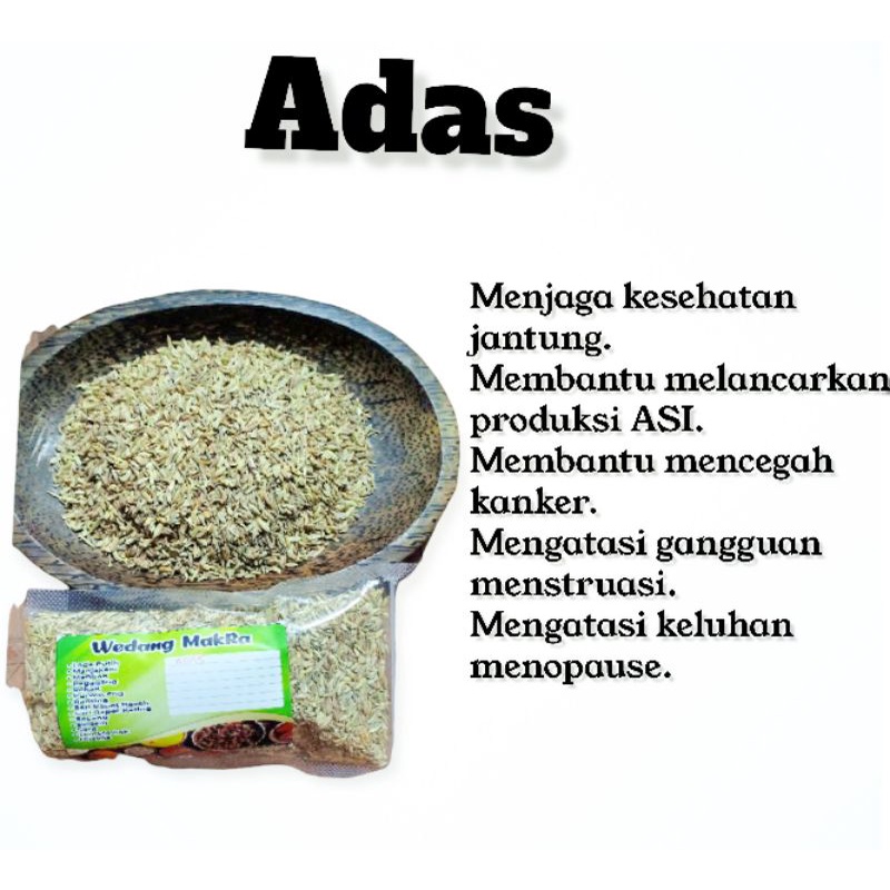 Adas manis / biji adas / adas 100g