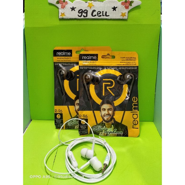 Hf handset handsfree earphone Realme R-96 original