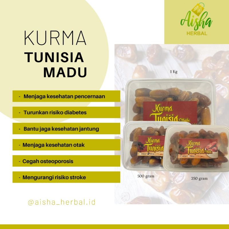 

Kurma Tunisia Madu Kemasan 500 Gr