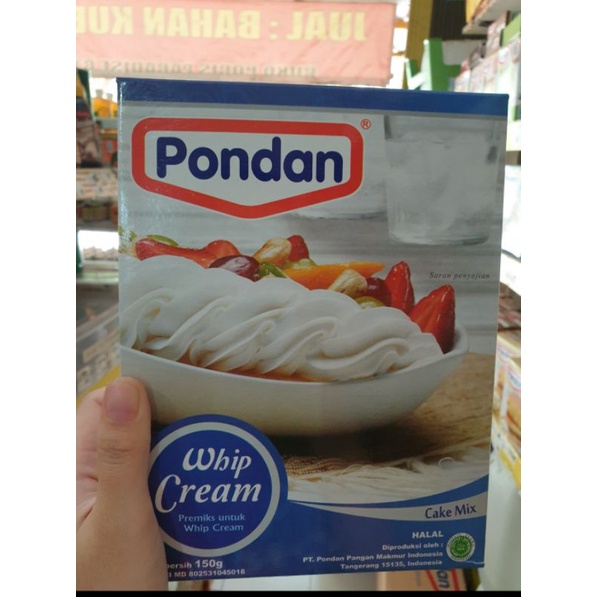 

PONDAN WHIP CREAM (150GR)