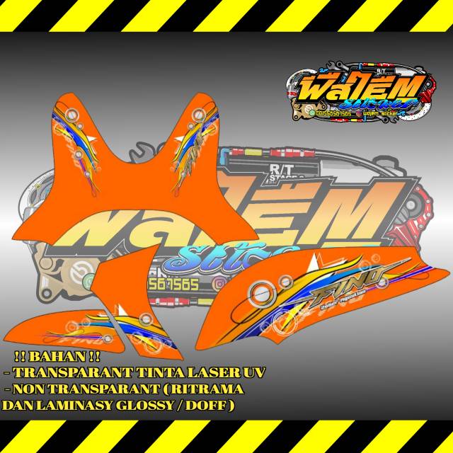 STRIPING TRANSPARAN FINO KARBU LIST