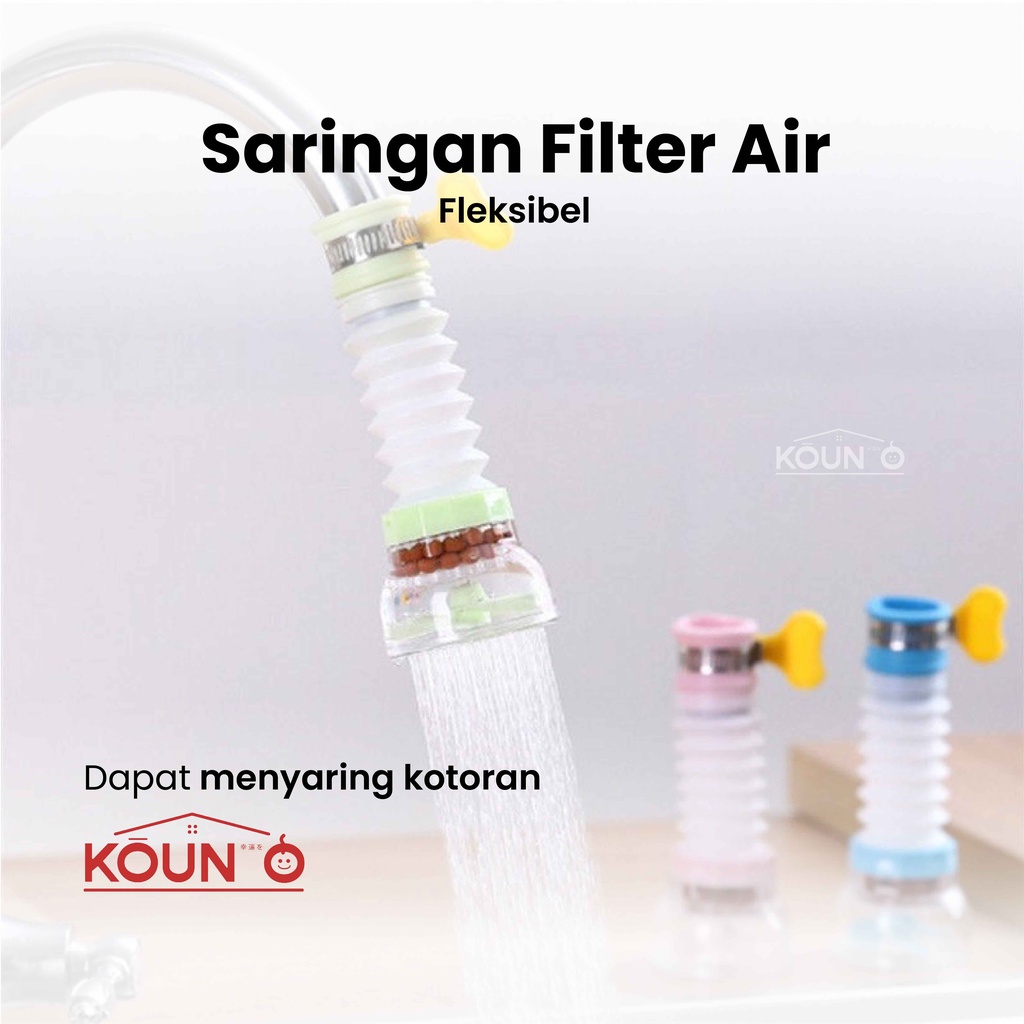 Sambungan Kran Air Fleksibel Filter Air Keran Saringan Kran Wastafel Kamar Mandi Kran Cuci Piring