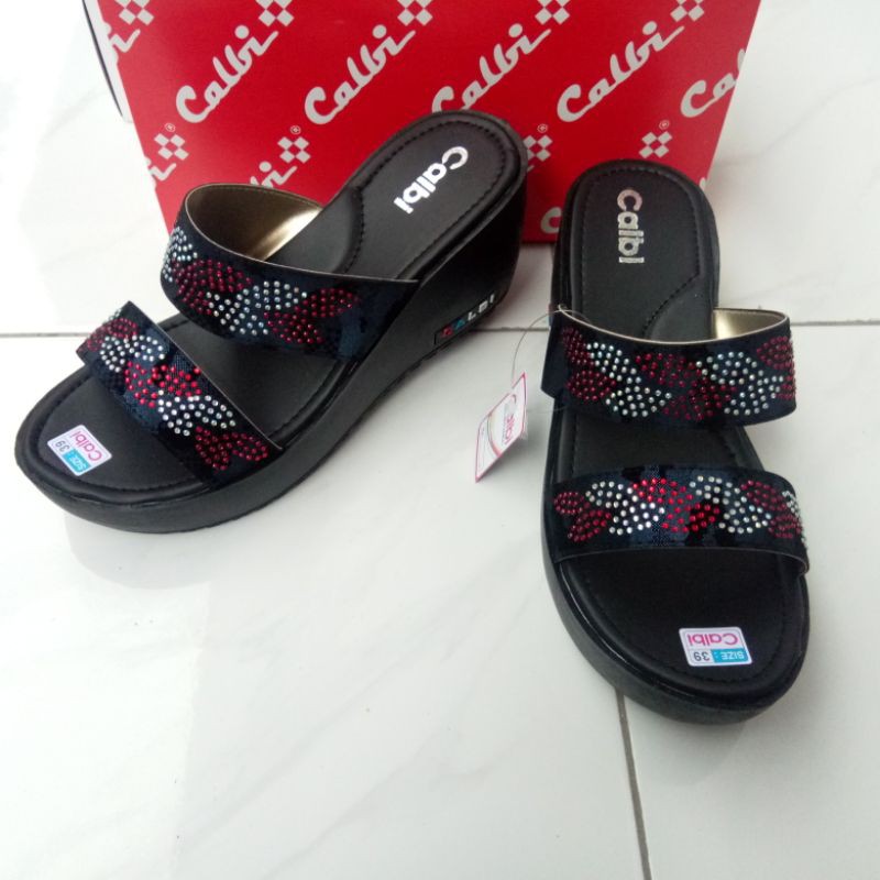Sandal Wedges Calbi Slop Ban 2 Kepang
