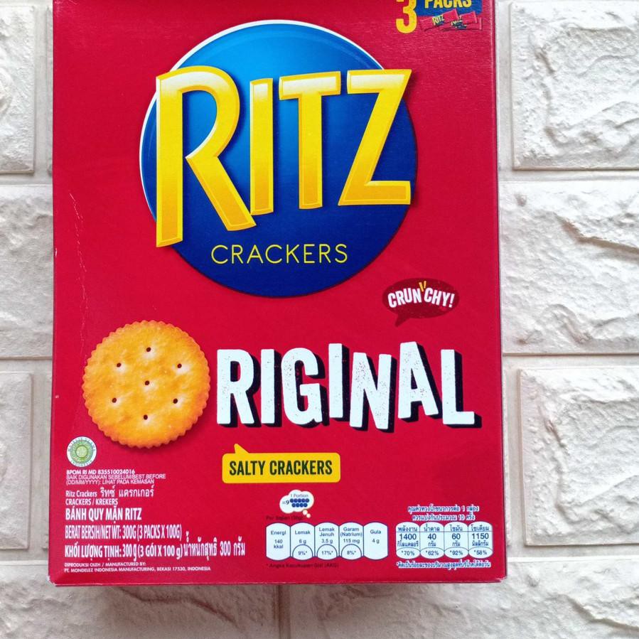 

Ready Stock Ritz Salty Crackers Original 300gr Krekers Cemilan Snack Makanan Ringan Asin 300 gr g gr