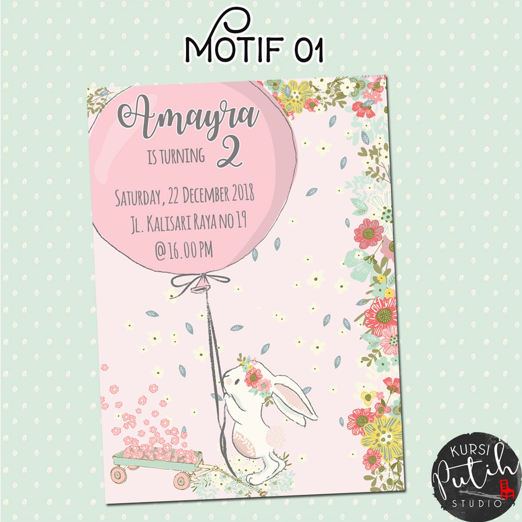 Contoh Undangan Ulang Tahun Tulisan Tangan membuat kartu