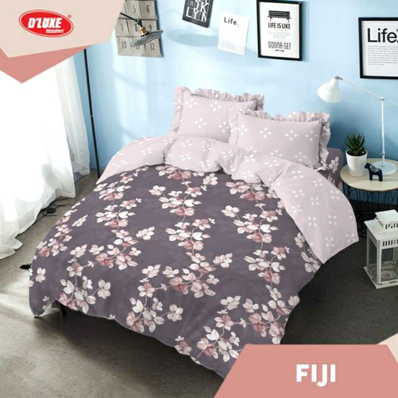 Paling Murah Bedcover Kintakun Dluxe Spre Rumbai Size King180 X 200 Motif Fiji aBLqwetL0rRVm