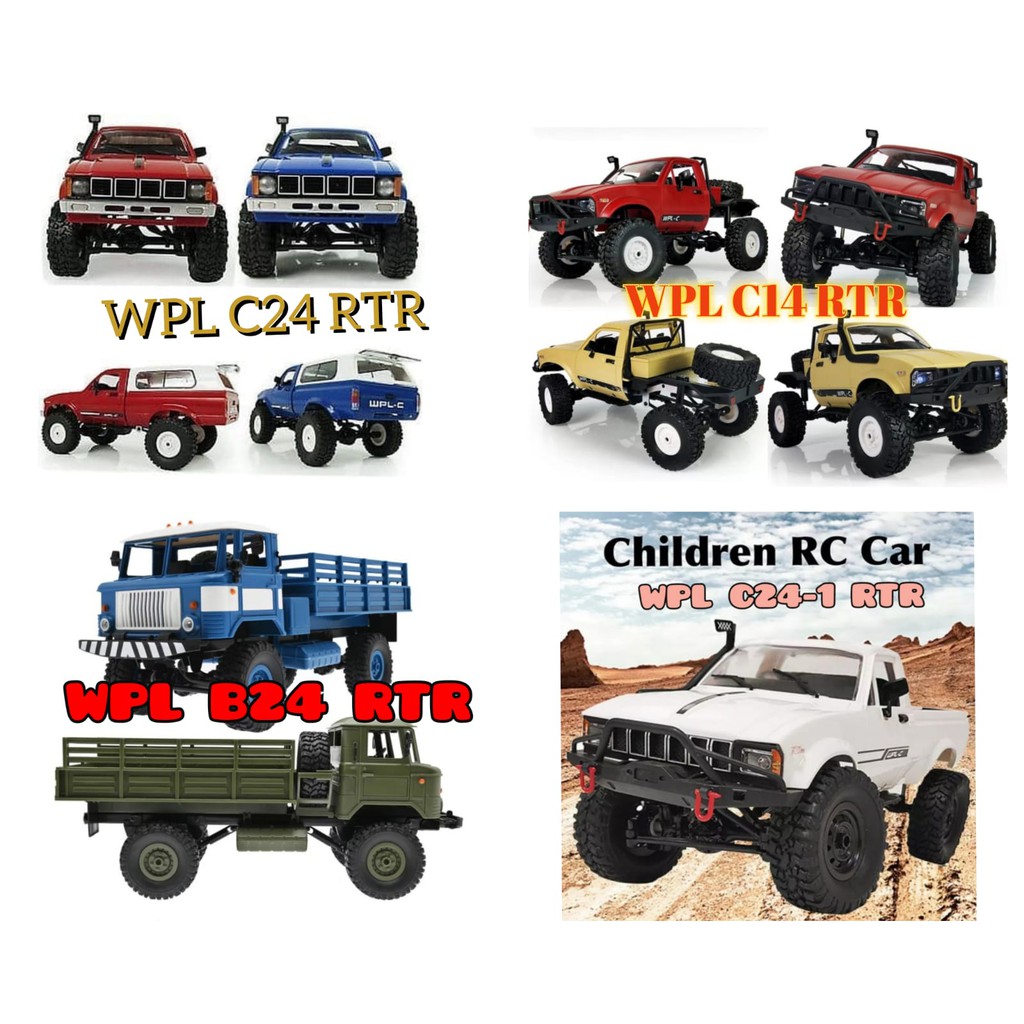 WPL C24 C14 B24 RTR C-24 C-14 B-24 RC Truck Car Off-Road  1/16