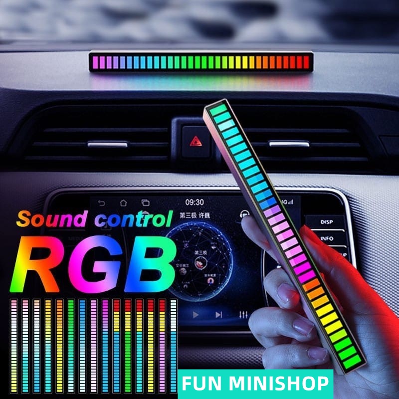 RGB Bar lampu led Strip Spectrum Audio Indicator Music Sound Control