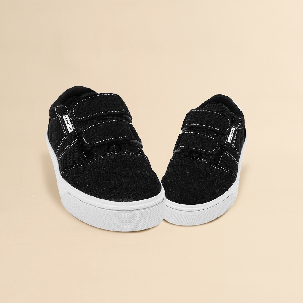 CANDYPOPS Sepatu Anak Hali Black, Grey, Navy Untuk Balita 2 - 5 Tahun