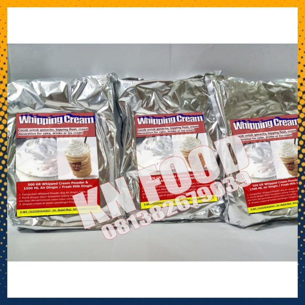 

BUBUK INSTAN WHIPPING CREAM -WHIPPING CREAM / WHIPPED CREAM -250 GRAM