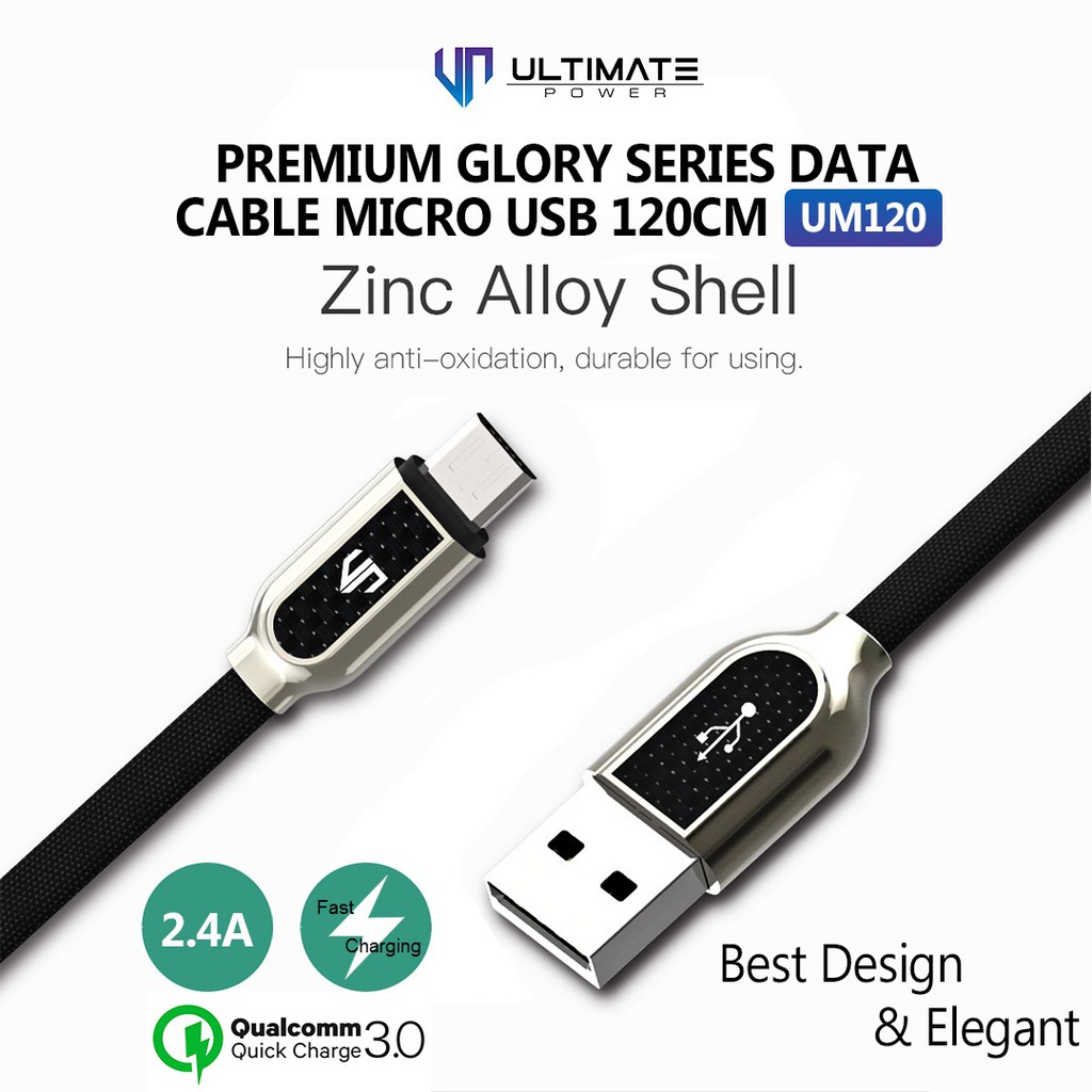 Data Cable Lightning 120CM Ultimate Power Premium Glory Series Kabel UL120