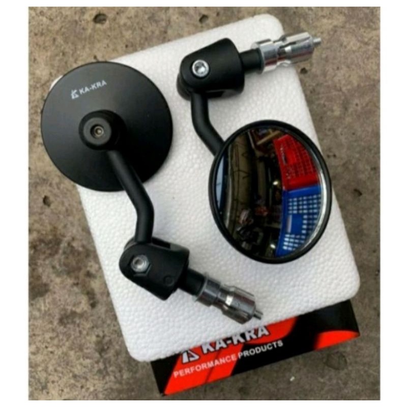 SPION BULAT KAKRA SPION BAR END KACA CEMBUNG BENING UNIVERSAL MOTOR