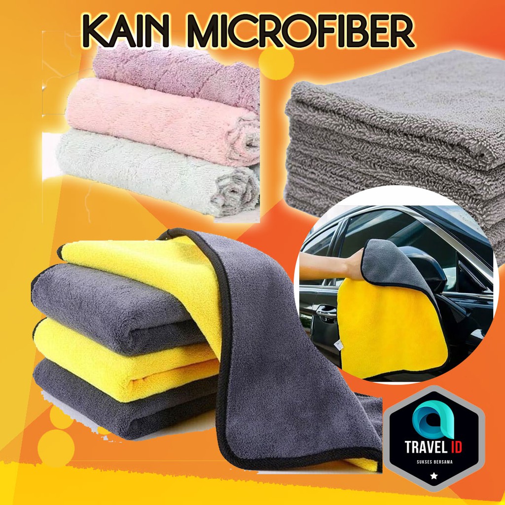 LAP MICROFIBER - KAIN LAP MOBIL - LAP MOTOR - LAP PIRING - LAP ANTI MINYAK - LAP SERBAGUNA MICROFIBE