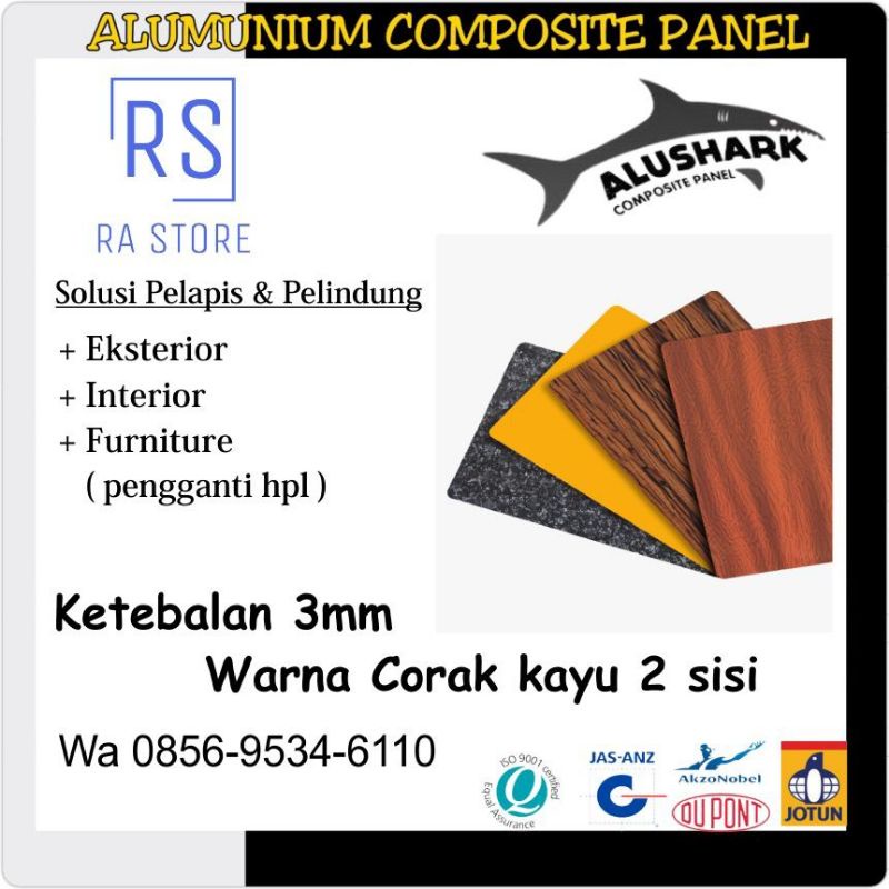 ACP - Alumunium Composite Panel ALUSHARK tebal 3mm