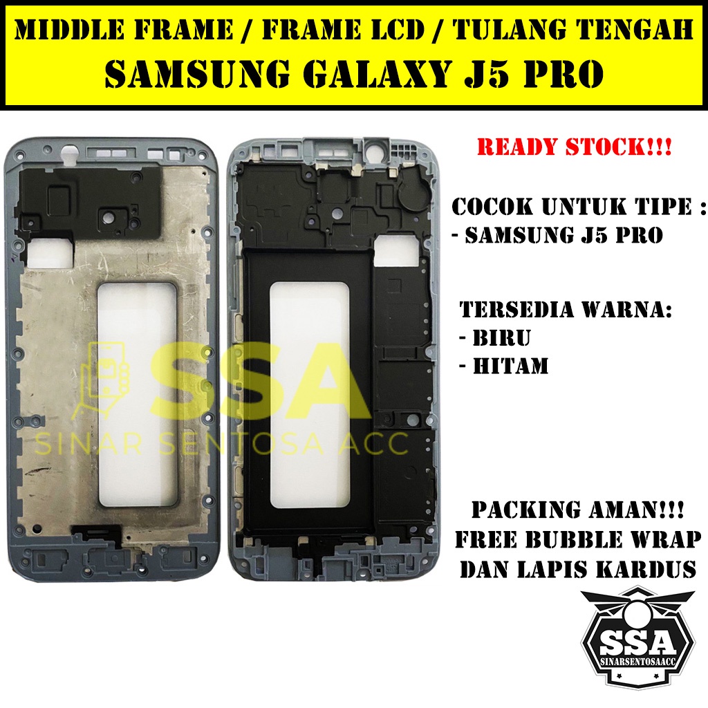 Tulang Tengah Middle Frame LCD Samsung Galaxy J5 Pro J530 Original 100% Tulang Casing Bezel Bezzel Bazel Handphone HP Ori Original Awet Murah J5Pro J530