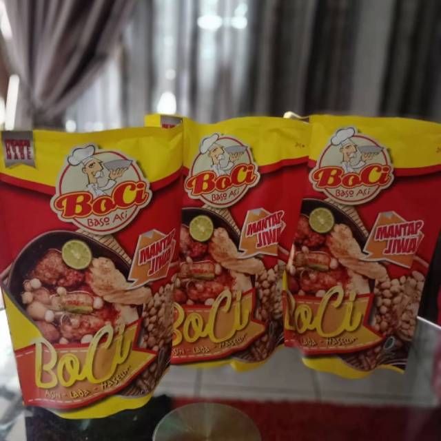 

Baso aci kuah diseduh boci kemasan