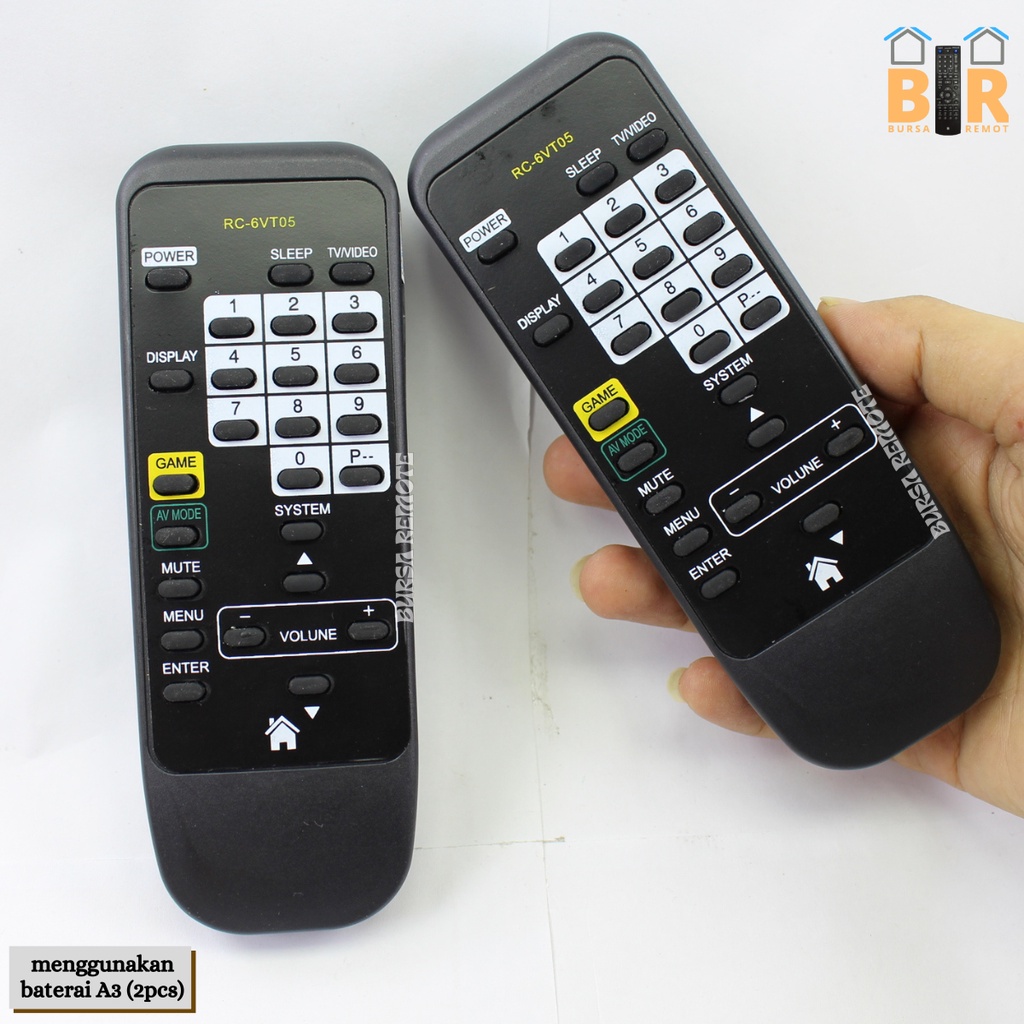 Remot / REMOTE TV TABUNG AIWA type RC-6VT05 / ECER DAN GROSIR