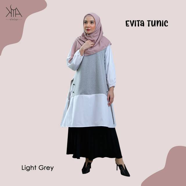 

KIA-Evita Tunic Light Grey