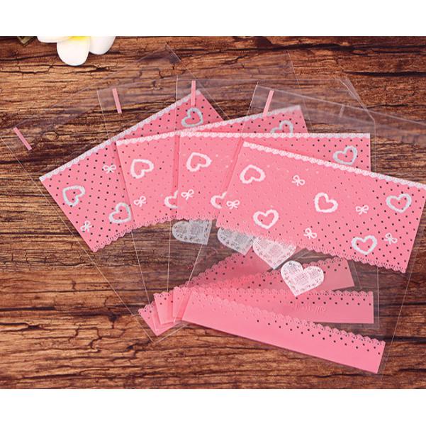 

plastik kemasan love pink roti tawar packing bread grosir sale