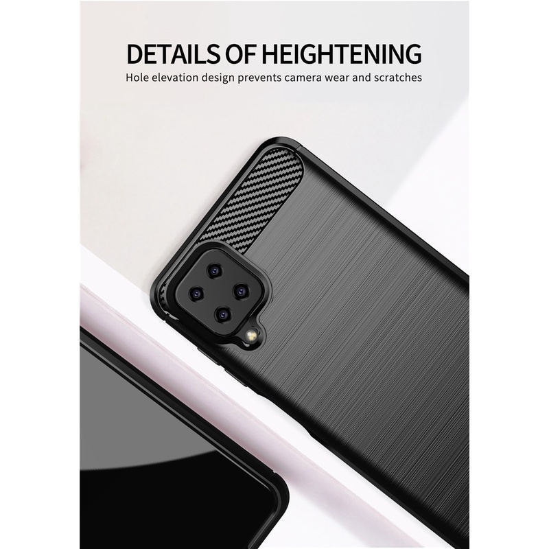 Case Ipaky Carbon Samsung A12 Ultra Slim Ipaky Carbon Premium Softcase