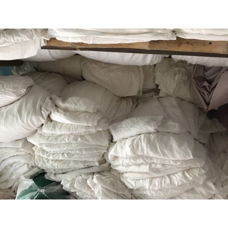 kain rayon warna putih kiloan