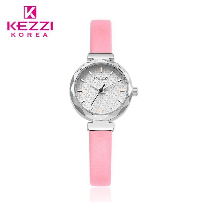 Kezzi Korea 1575 - Jam Tangan Fashion Wanita - Pink - Model Analog