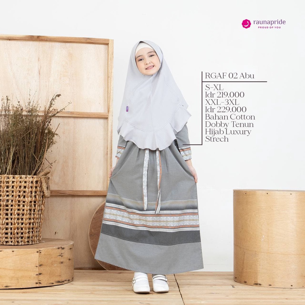 Rauna Srimbit Keluarga / SR-02 Abu / Fashion Muslim