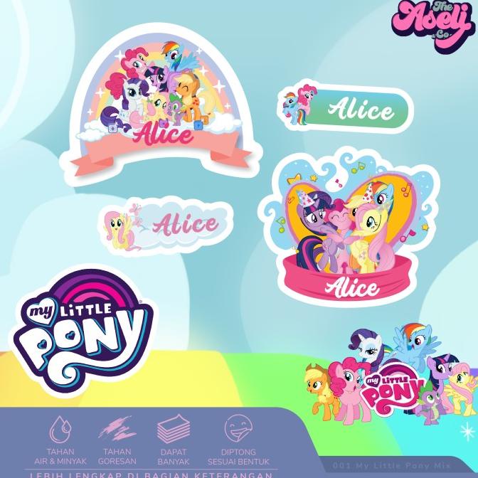 

(BISA COD) Stiker label nama untuk botol, tempat makan, buku, pensil | Anti air PROMO Kode 1412