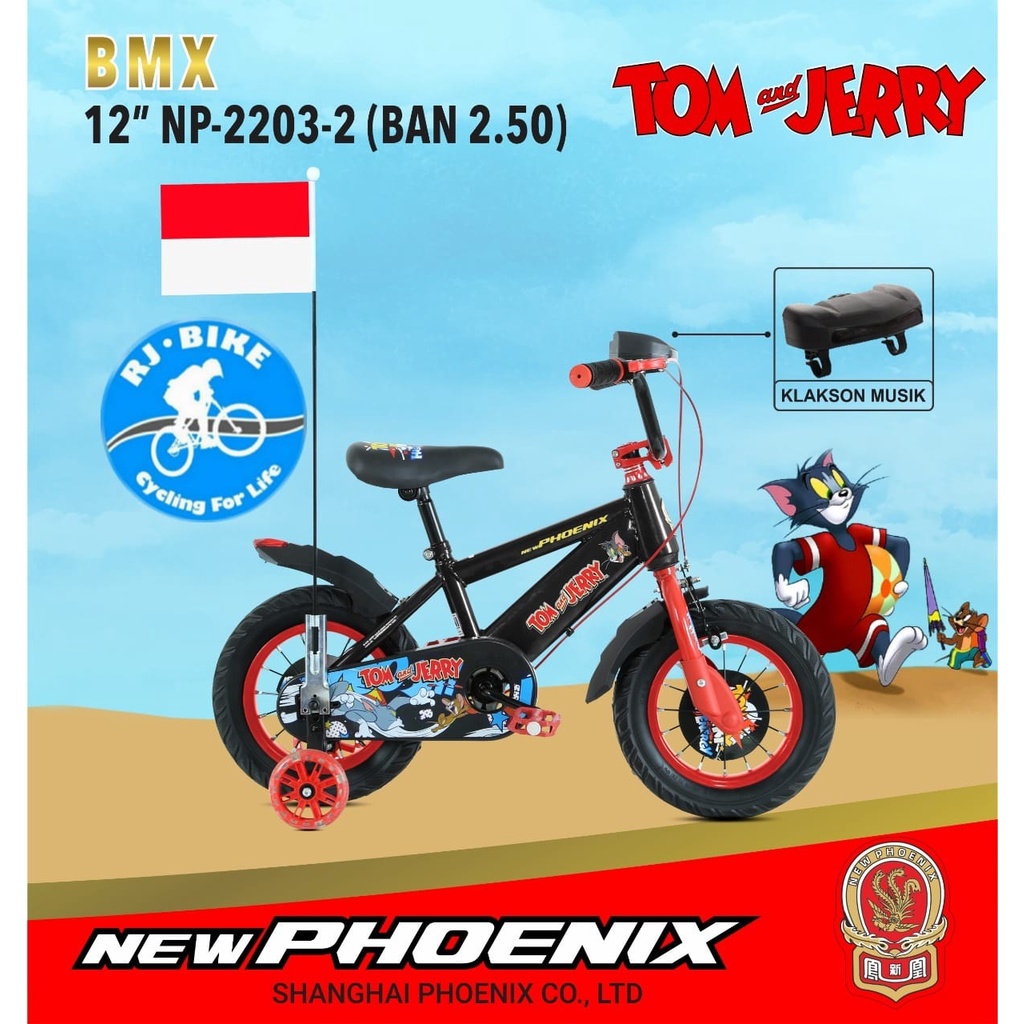 SEPEDA ANAK LAKI LAKI NEW PHOENIX BMX NP 2203-2 TOM &amp; JERRY