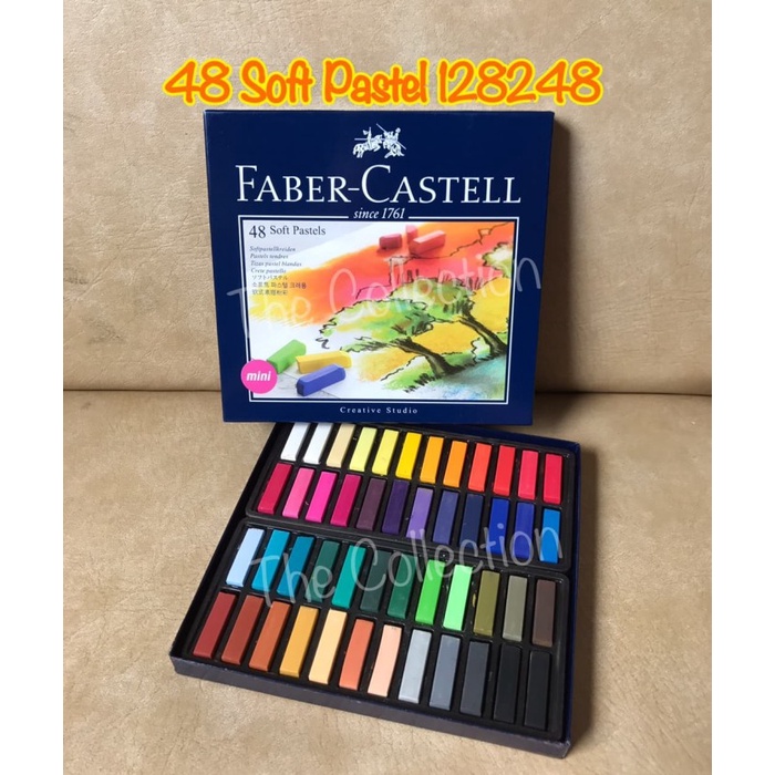 

PASTEL-DRY-OIL- ATK0340FC 48 BUAH SOFT PASTEL 128248 FABER CASTELL CLAY COLOUR COLOR -OIL-DRY-