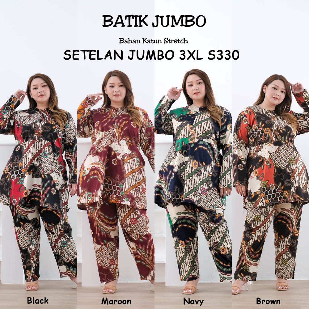 BIGCLO - (COD) LD 130cm Setelan Jumbo 3XL Celana Panjang