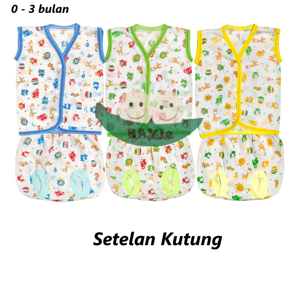 BAYIe - Paket Hemat Perlengkapan Baju Bayi Baru Lahir (New Born) Motif TABUR Ekonomis dan Murah PAKET BAJU TABUR