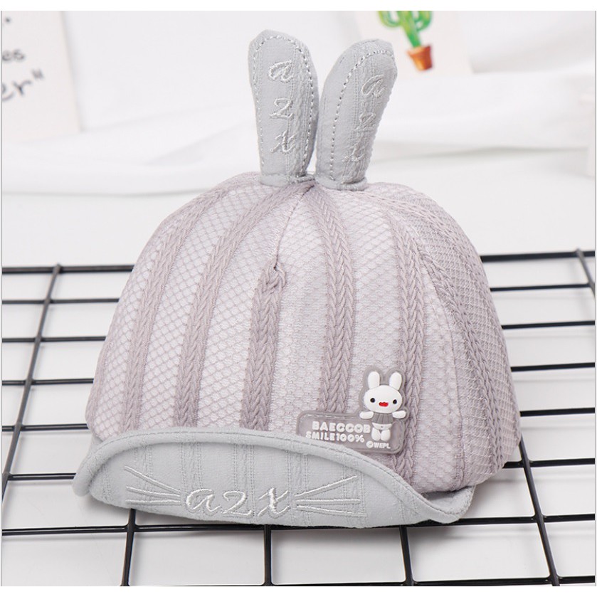 Topi baseball bayi anak import motif kelinci azx