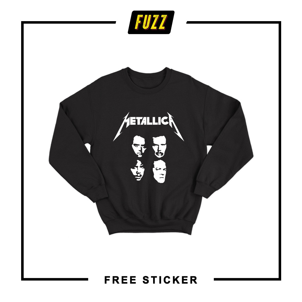 Crewneck Band Metallica Sweater Distro Musik Metal Pria Dan Wanita