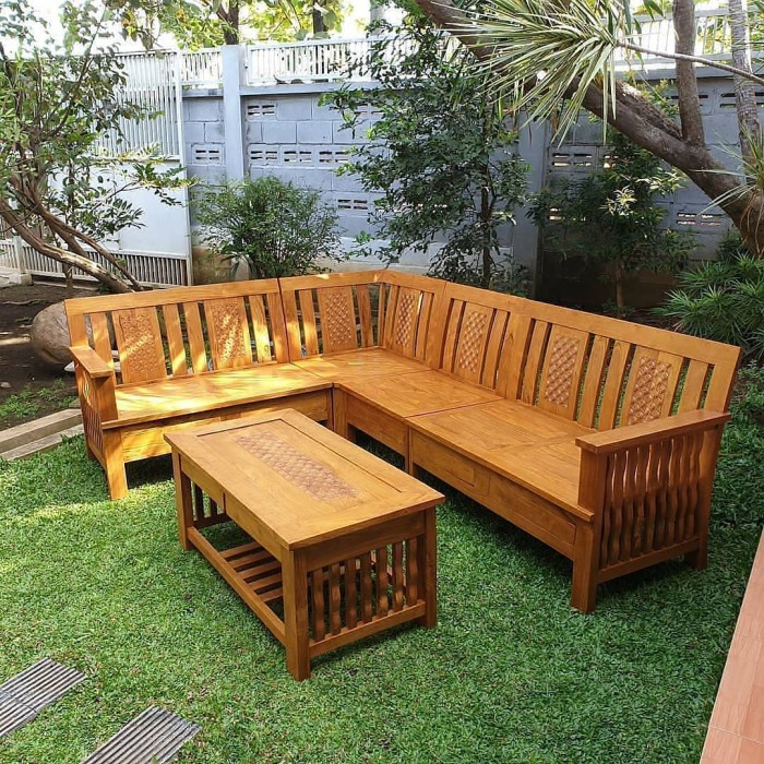 KURSI TAMAN OUTDOOR/ KURSI TAMU MINIMALIS SUDUT