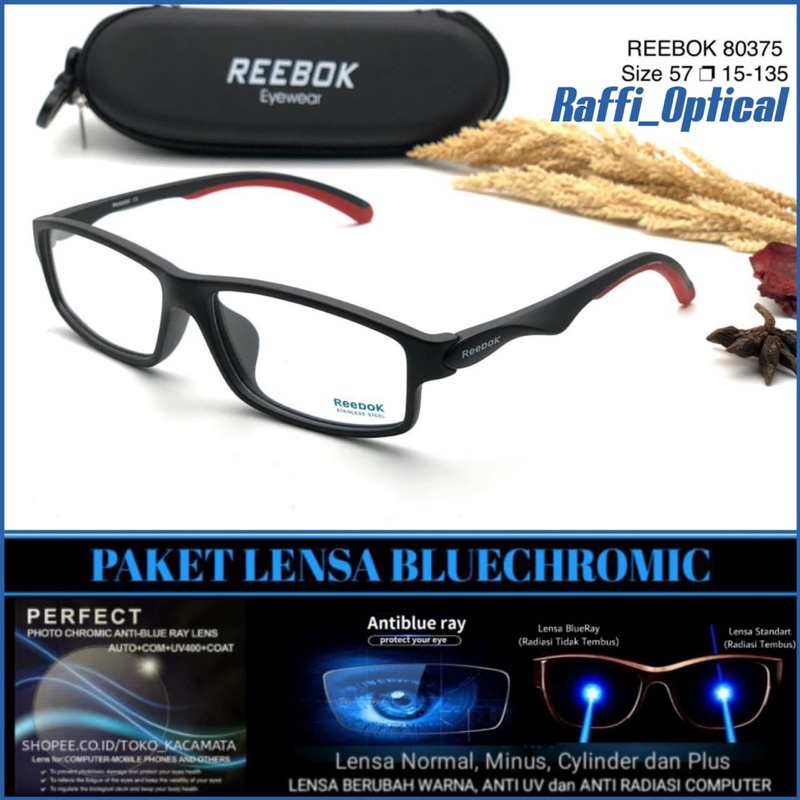 Kacamata Half Frame Pria Sport Titanium Photocromic Minus Anti Radiasi Half