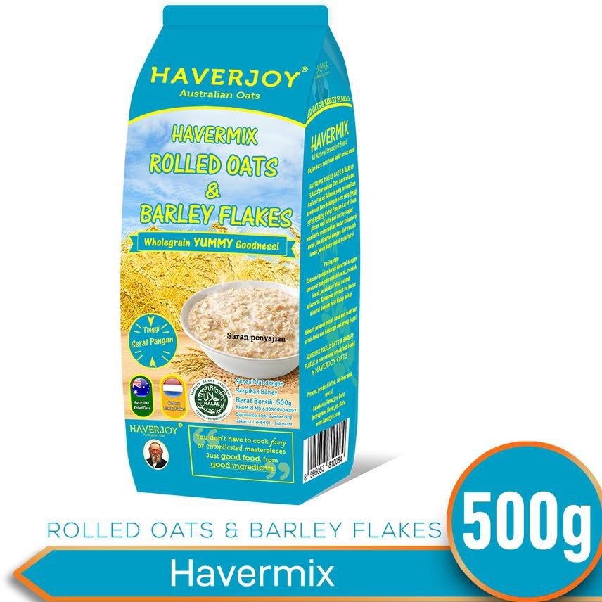 

Kirim Langsung Havermix Rolled Oats & Barley Flakes 500g DE9`