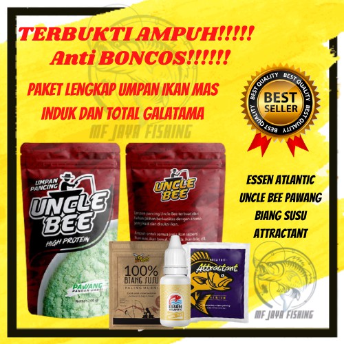 Paket Umpan Pancing Ikan Mas Induk dan Total Galatama Umpan Ikan Mas Jitu Essen Atlantic Ikan Mas